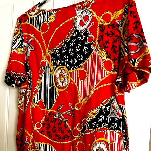 NWOT Nautical tee style top. XL - Picture 3 of 4